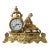 Pasargad DC Les Classiques Figural Brass Mantel Antique Clock For Sale
