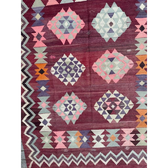 Mid-Century Turkish Anatolian Kilim Rug, 1950s For Sale - Image 4 of 18