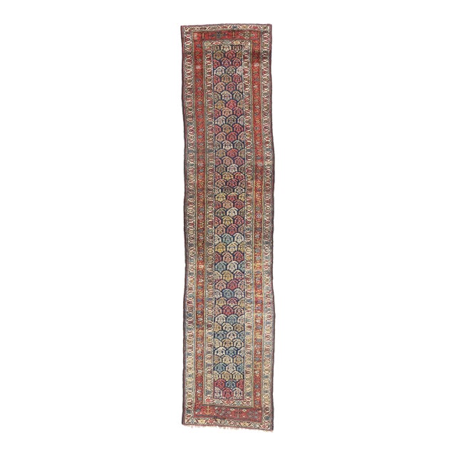 Antique Persian Kurd Rug, 02'10 X 12'06 For Sale
