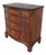 Vintage Mahogany Georgian III Style Bow Front Chest 28.5w For Sale