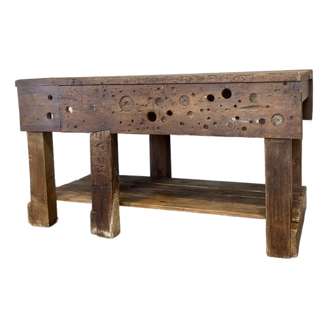 Antique English Workbench For Sale