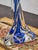 Crystal Lamp in Blue from Val Saint Lambert For Sale - Image 3 of 8