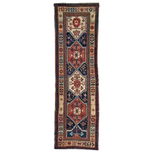 Antique Caucasian Kazak Runner