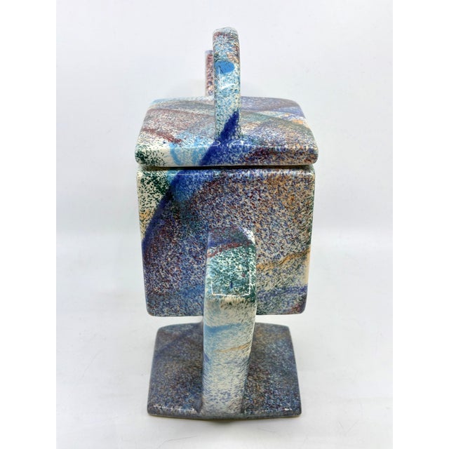 1990s Postmodern Multi Color Tea Pot by Charles Nalle For Sale In New York - Image 6 of 11
