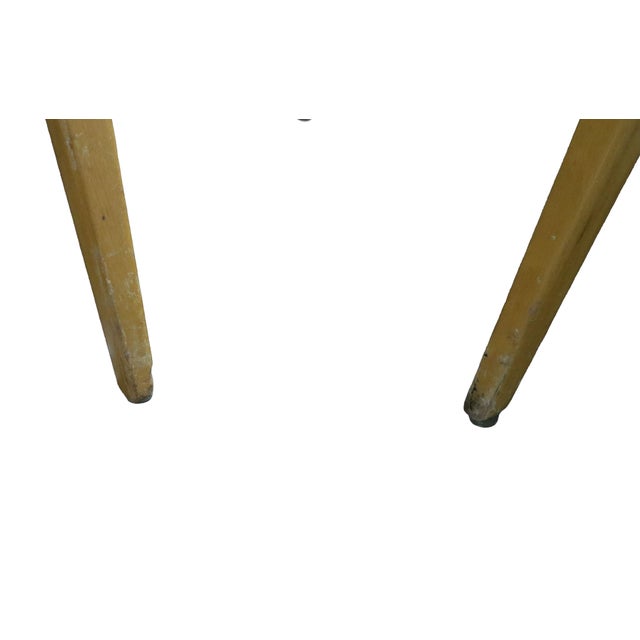 Set of 4 Vintage Norman Cherner 1958 Red Wood Pretzel Chairs For Sale - Image 10 of 11