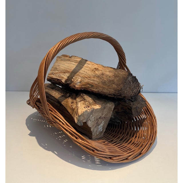 Rattan Log Holder For Sale - Image 6 of 12