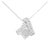 14K White Gold 1 7/8 cttw Princess and Baguette Cut Mixed Geometry Diamond Pendant Necklace (G-H, SI1-SI2) For Sale
