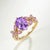 Kai Fine Jewelry Kai Rose De France Amethyst Pink Sapphire Ring in 14k Solid Gold, size 4.5 For Sale - Image 4 of 6