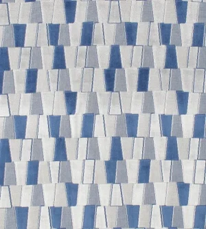 The House of Scalamandré Facets Fabric, Sapphire
