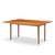 Brown Jens Risom Mid Century Walnut Flip Top Console Dining Table For Sale - Image 8 of 10