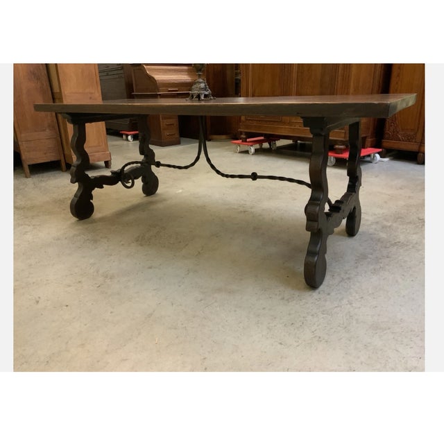 Oak Monastery Table, 1930s For Sale - Image 10 of 12