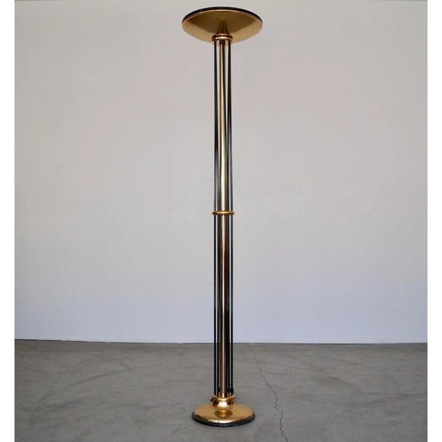 Art Deco 1970s Postmodern Italian Regency Floor Lamp For Sale - Image 3 of 12