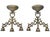 Late 19th Century Handcrafted & Engraved Italian Brass Candlesticks - S/2 For Sale - Image 4 of 7