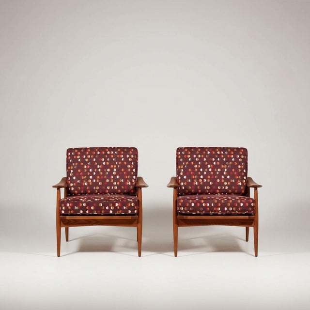Mid-Century Modern Mid-Century Modern Scandinavian Teak Sculpted Arm Lounge Chairs - Pair For Sale - Image 3 of 7