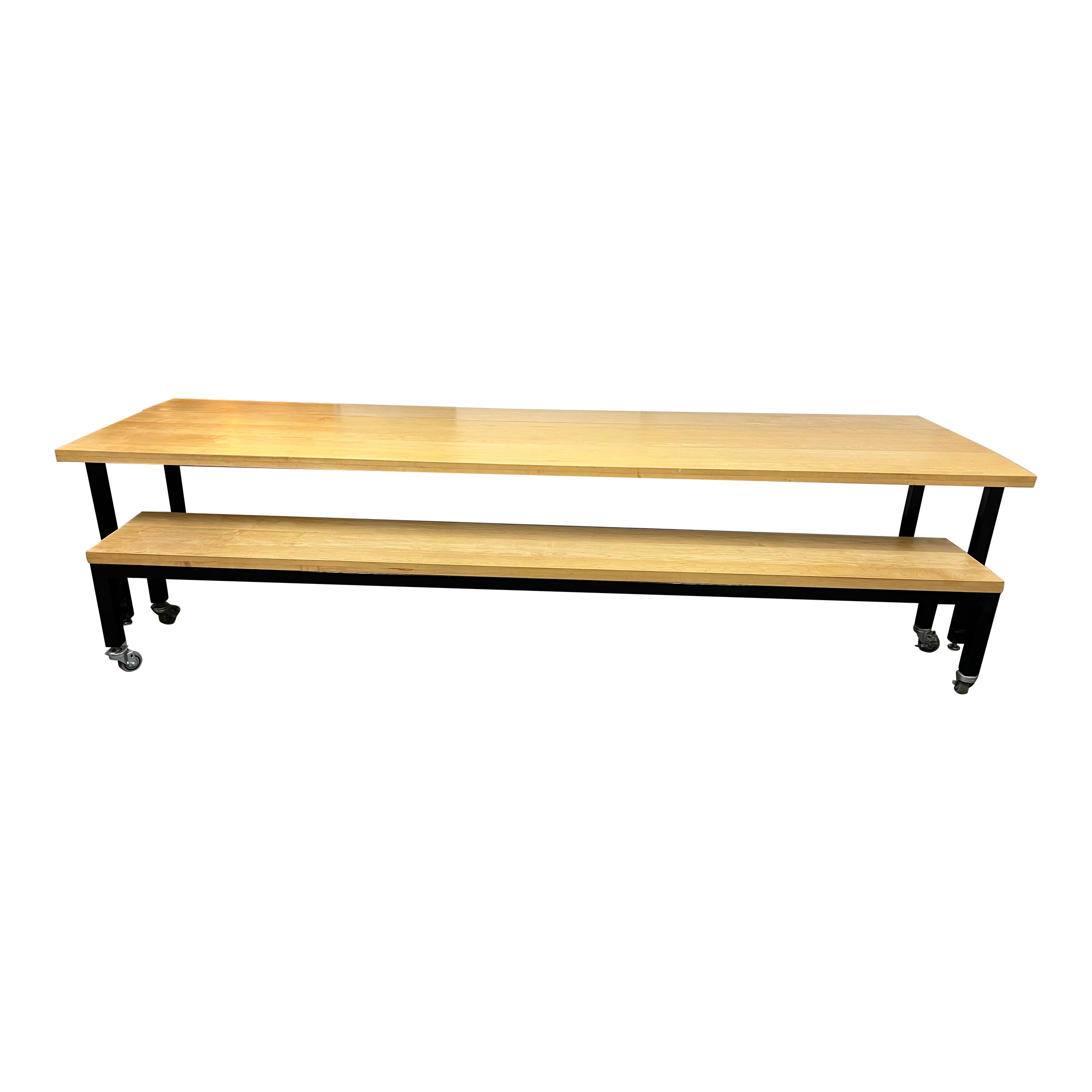 Custom Design Extension Long Dining Table Bench Kashew