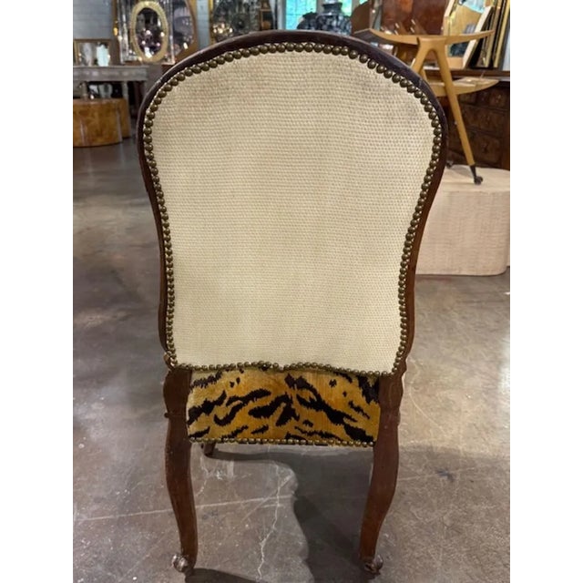 18th Century French Provencial Carved Walnut Side Chair For Sale - Image 4 of 6