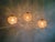 Amber Bubble Glass Pendant Lights by Helena Tynell for Glashütte Limburg, 1970s, Set of 3 For Sale - Image 4 of 16