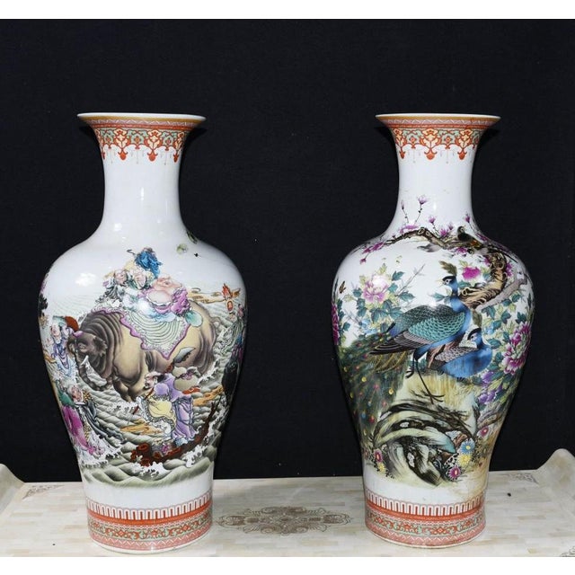 Chinese Qianlong Porcleain Vases, Set of 2 For Sale - Image 11 of 11