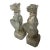 1990s Pair of Gothic Revival Cast Stone Seated Grotesque Garden Guardians For Sale