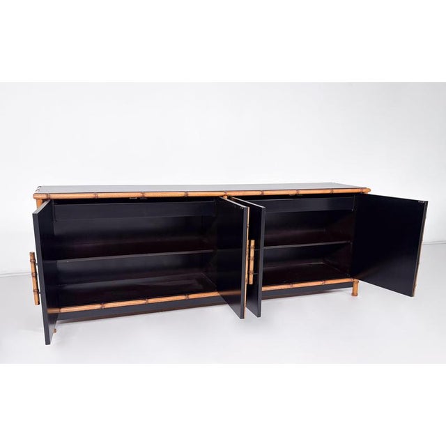 Mid-Century Bamboo Sideboard, Italy, 1960s For Sale - Image 6 of 11