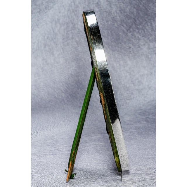 Lovely Art Nouveau Sterling Silver Floral Border Antique Photo Picture Frame For Sale - Image 13 of 14