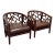 Crate & Barrel Ankara Lounge Chairs, Pair For Sale