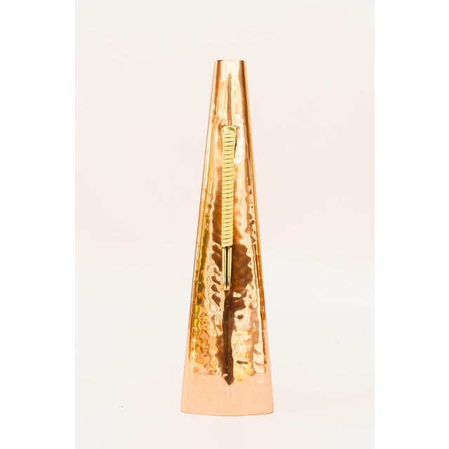 Mid-Century Modern Hammered Copper Vase, Vienna, 1950s For Sale - Image 3 of 8