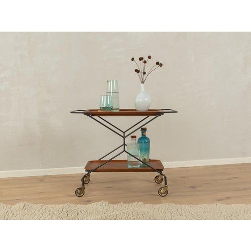 1960s Serving trolley Very good workmanshipHigh-quality materialsMade in Germany Width: 71 cm Height: 57 cm Depth: 42 cm...