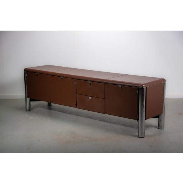 No. 3076 Credenza in Vitello Leather from KnollStudio, 1988 For Sale - Image 14 of 17
