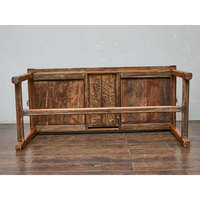 French 18th Century French Fruitwood Farm Table With H-Form Stretcher and Warm Patina For Sale - Image 3 of 12