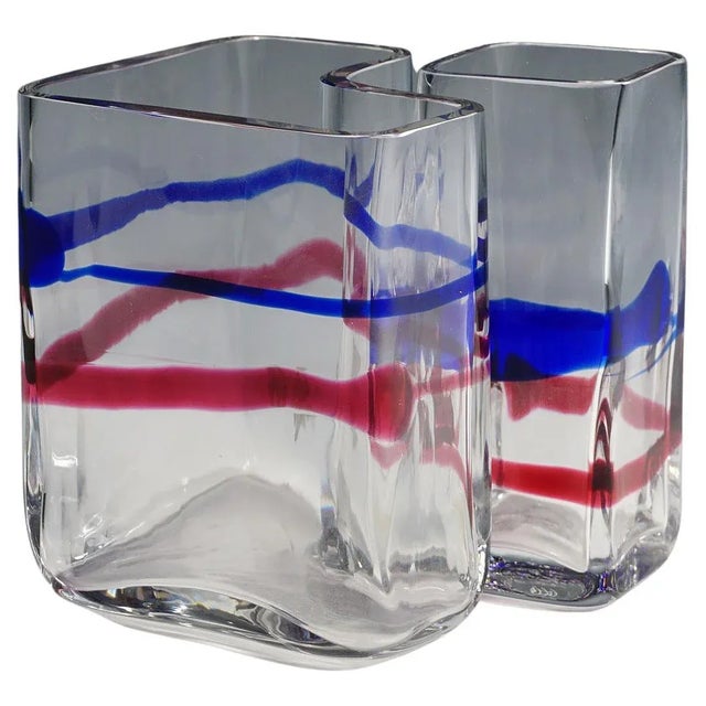 Art Glass Vase by Erick Hoeglund for Vrigstad Glassworks, 1980s For Sale - Image 11 of 11