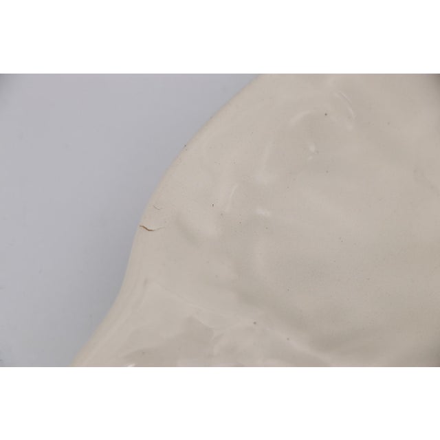 French White Majolica Gien Oyster Plate For Sale - Image 6 of 15