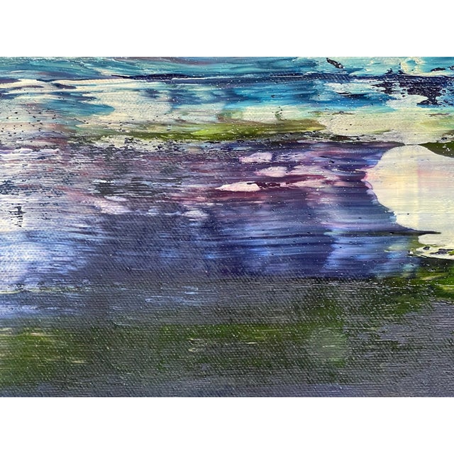Textile Contemporary Abstract Oil on Canvas "Abstract Informal 2024-2121-5" by Robert Niesse For Sale - Image 7 of 10