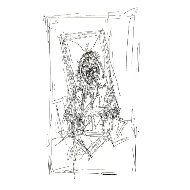 Early 21st Century Alberto Giacometti - Portrait - Original Lithograph 1956 For Sale - Image 5 of 5