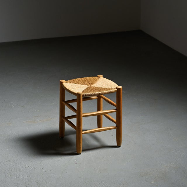 Bauche Stool by Charlotte Perriand for Steph Simon, 1950s For Sale - Image 11 of 11