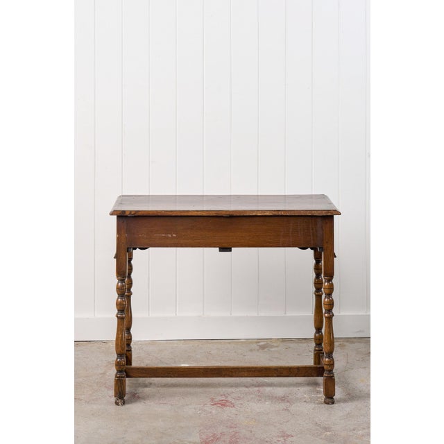 1920s Ipswich Oak Two Drawer Side Table For Sale - Image 13 of 13