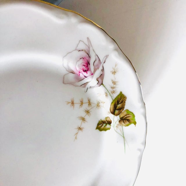 1970s 70's Kronester Bavaria "Celia" Pattern Dessert Plates S/6 For Sale - Image 5 of 6