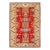 Red Color Fine Hand Knotted Kazak Rug For Sale