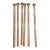 Handblown Vintage Glass Cocktail Swizzle Sticks- Set of 6 For Sale