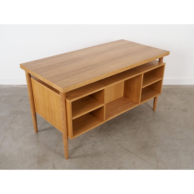 Vintage Scandinvian Oak Desk, 2000s For Sale - Image 12 of 14