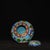 Vintage Cloisonné Enamel Ginger Jar With Peony Motif - Blue Ground For Sale - Image 9 of 9