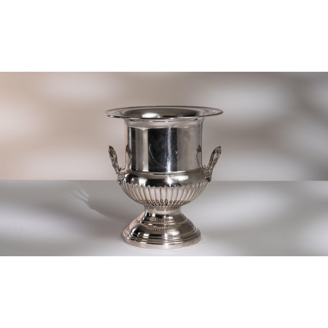 Mid 20th Century France Silver Metal Ice Bucket For Sale - Image 4 of 15