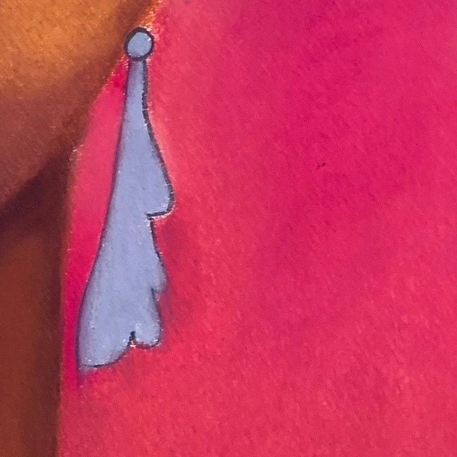 Paper 2020 “Lupita” Contemporary Expressionist Pastel Portrait Drawing on Paper by Maria Grazia Facciolà For Sale - Image 7 of 10