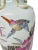 Vintage Famille Rose Porcelain Vase With Koi Fish, Birds, and Flowers For Sale - Image 9 of 15