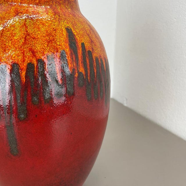 Large Pottery Fat Lava Lora-Style 279-38 Floor Vase from Scheurich, 1970s For Sale - Image 18 of 18