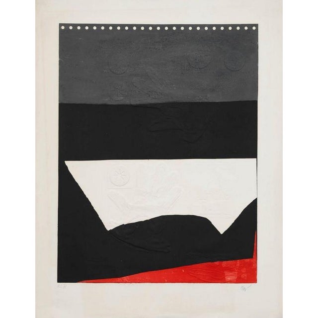 Aquatint and carborundum Handsigned by the artist in pencil and annoted HC LCD4215 This piece is attributed to the...