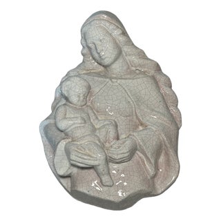 Italian Madonna and Child Wall Relief, 1960s For Sale