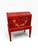 Antique Swedish Folk Art Hand Painted Trunk on Stand For Sale - Image 4 of 6