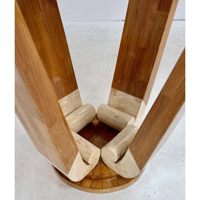 Camel Art Deco Style Wood and Bone Inlaid Side Table For Sale - Image 8 of 8