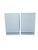 White Pair of Vintage Campaign Style Bedside Tables For Sale - Image 8 of 11